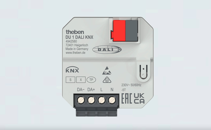 THEBEN LAUNCHES KNX DALI FLUSH-MOUNTED DIMMING ACTUATORS IN TP AND RF VERSIONS